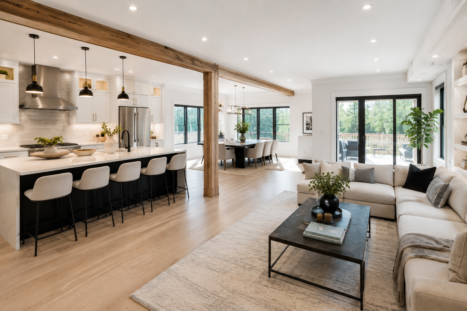 Completed residential interior renovation