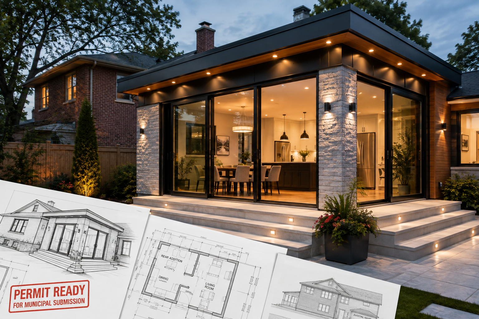Completed Ontario residential home addition