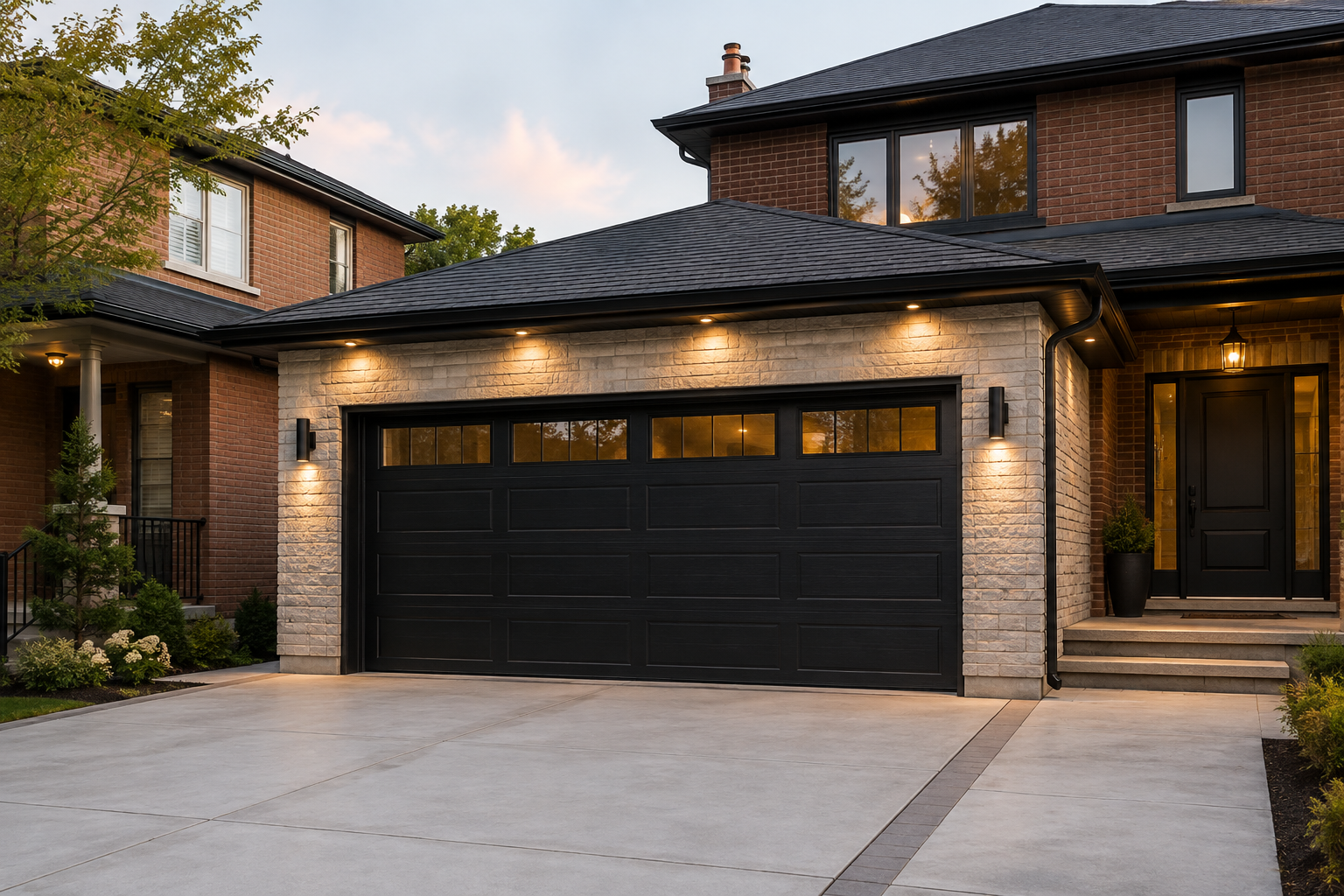 Accessory structure permit project for a detached residential garage and driveway