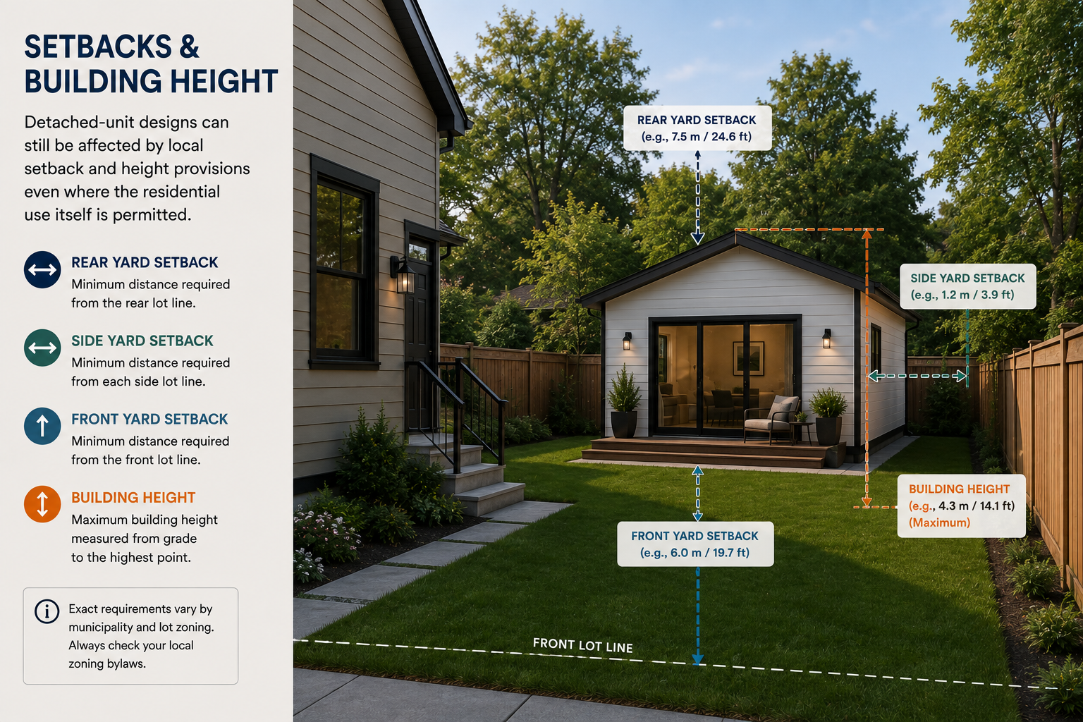 Setbacks and building height considerations