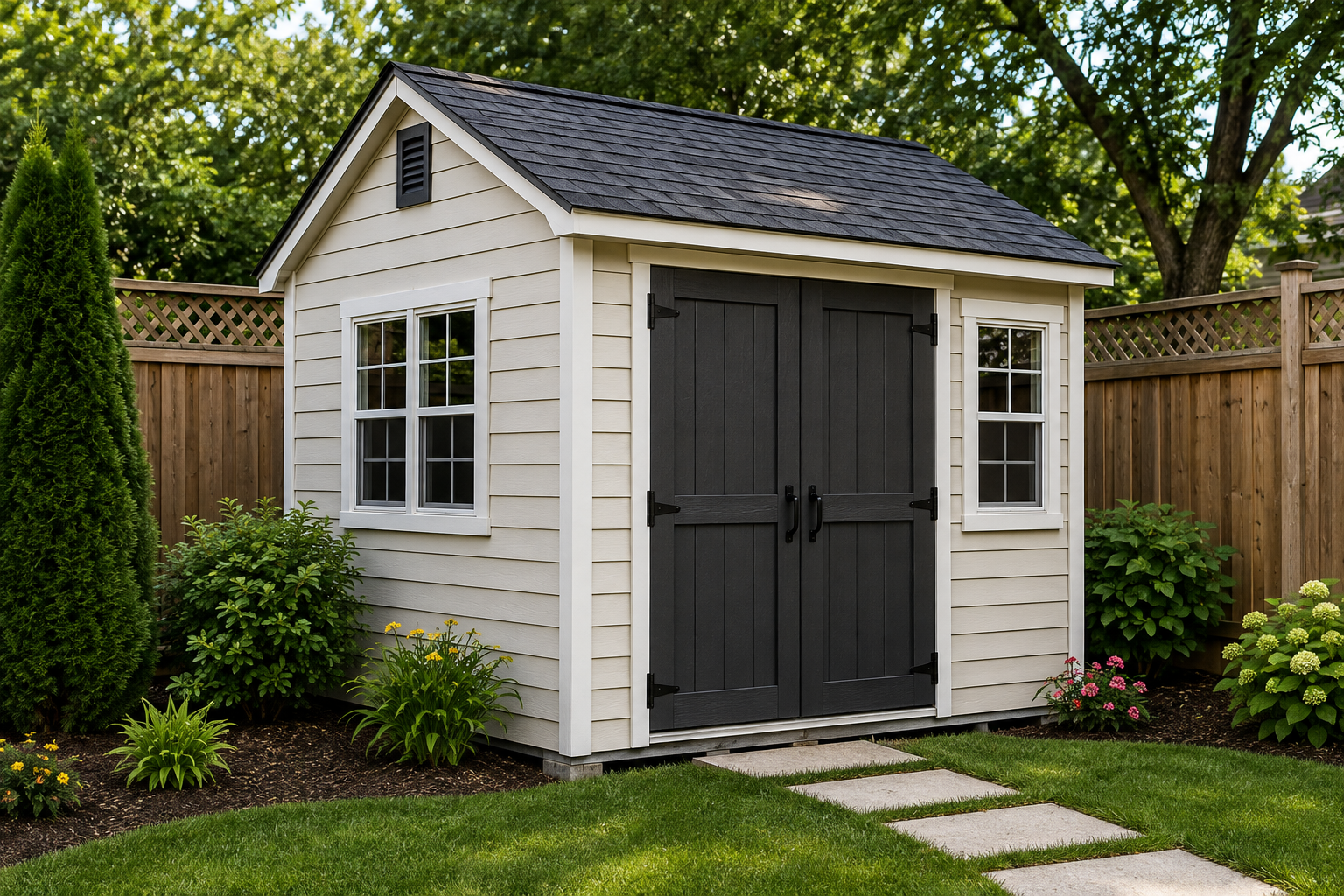 Accessory structure zoning and permit setback for a backyard shed
