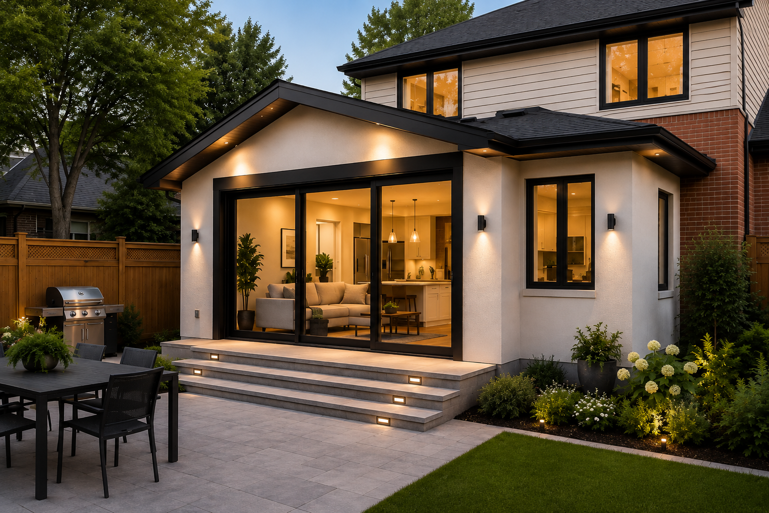 Residential family room addition